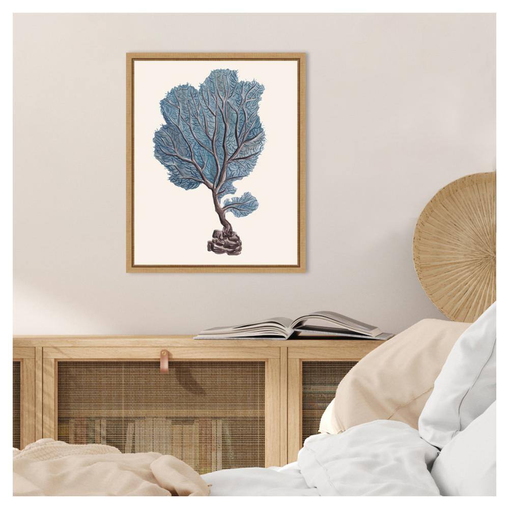 Amanti Art 16"x20" Indigo Reef IV by Melissa Wang Framed Canvas Wall Art Print