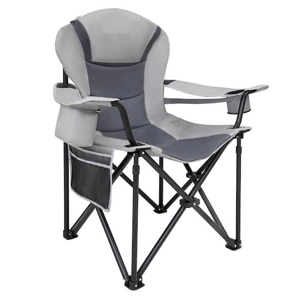 Lawn Chairs with Side Pockets Carry Straps Metal Frame