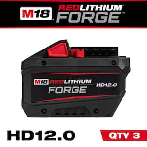 M18 18V Lithium-Ion REDLITHIUM FORGE HD 12.0 Ah Battery Pack (3-Pack)