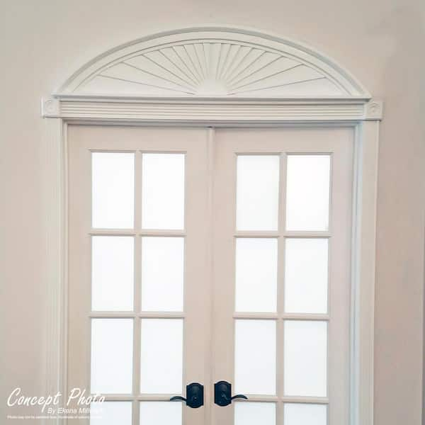 Dentil Pediment Black Wall Mirror with Hooks