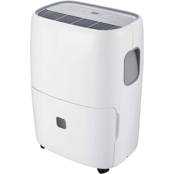 Whirlpool WHAD301CW 30-Pint Portable Dehumidifier with 24-Hour Timer, Auto Shut-Off, Easy-Clean Filter, Auto-Restart and Wheels - 2