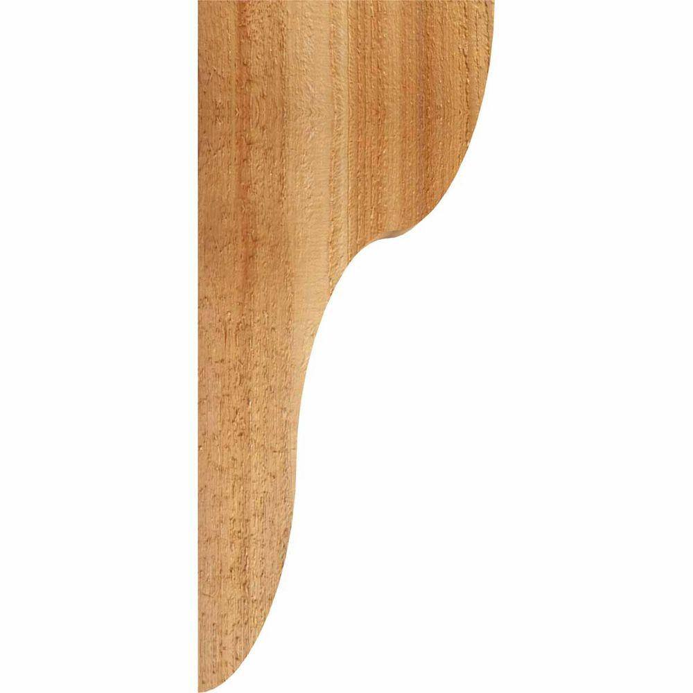 14" Rustic Western Red Cedar Rough Sawn Corbel
