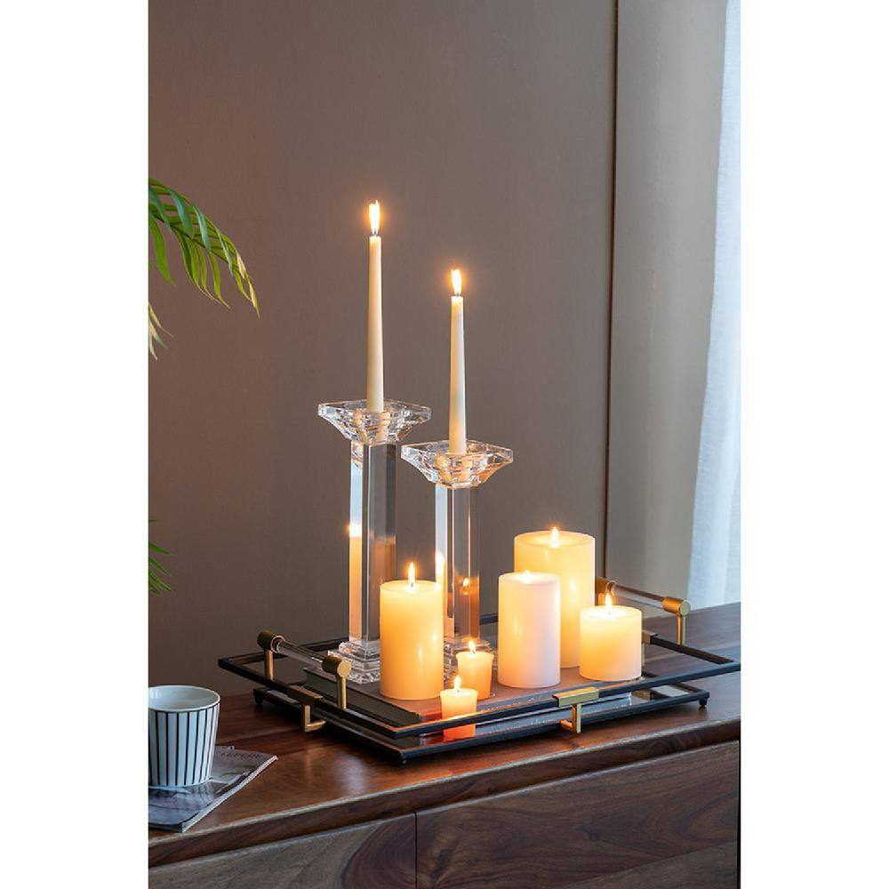 White 9.8" Soy Wax Scented Taper Candles - Set of 30