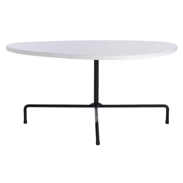 SAFAVIEH Berlin 31.5 in. White/Black Coffee Table