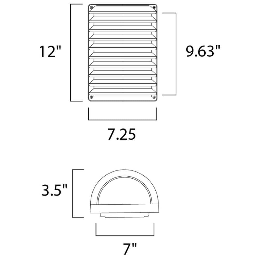 Arc 9" Stainless Steel Frosted Glass Outdoor Wall Sconce