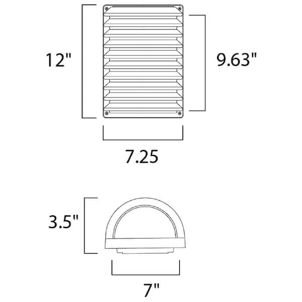 Arc 1-Light Stainless Steel Outdoor Wall Lantern Sconce