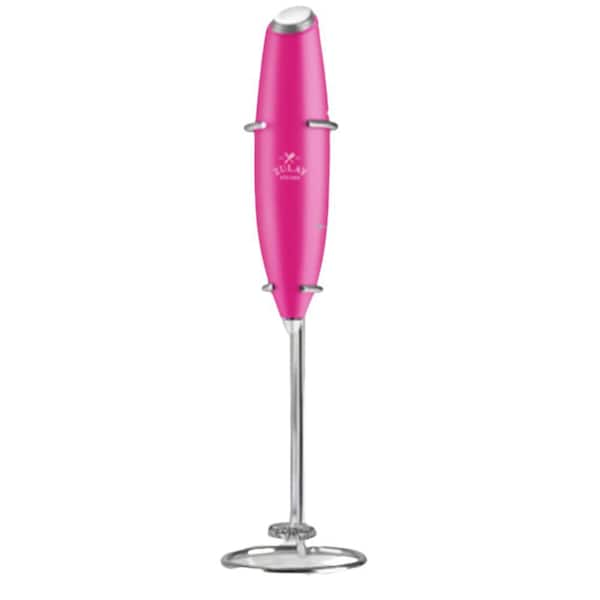 Zulay Kitchen Powerful Milk Frother Handheld Foam Maker for Lattes - Dragon fruit