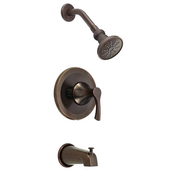 Danze Antioch 1-Handle Tub and Shower Faucet Trim Kit in Tumbled Bronze (Valve Not Included)