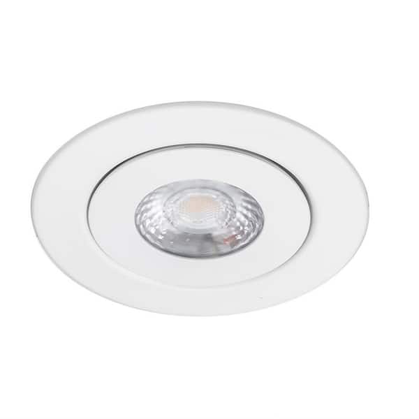 WAC Lighting Lotos 6 in. 3000K Round Remodel Recessed Integrated LED Adjustable Kit in White
