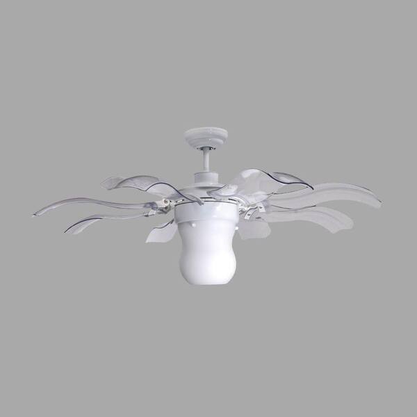 Vento Fiore 42 in. White Retractable Ceiling Fan