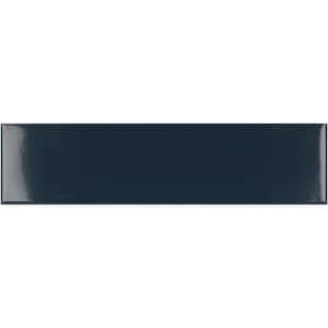 Arte Blue 1.97 in. x 7.87 in. Glossy Ceramic Subway Wall and Floor Tile (5.38 sq. ft./case) (50-pack)