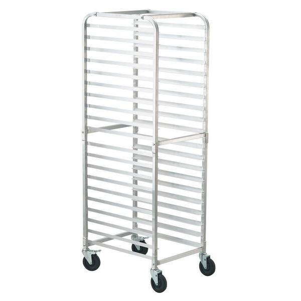 26 in. x 20.3 in. x 70 in. 20-Tier Bakery Rack w/ Brake Wheel, Aluminum Racking Trolley Storage for Half and Full Sheet