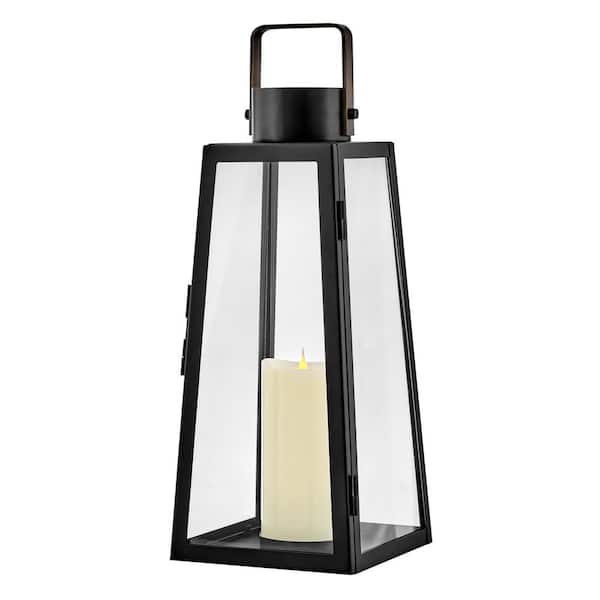 Hugh Black Outdoor Hardwired Wall Lantern Sconce (1-Light)