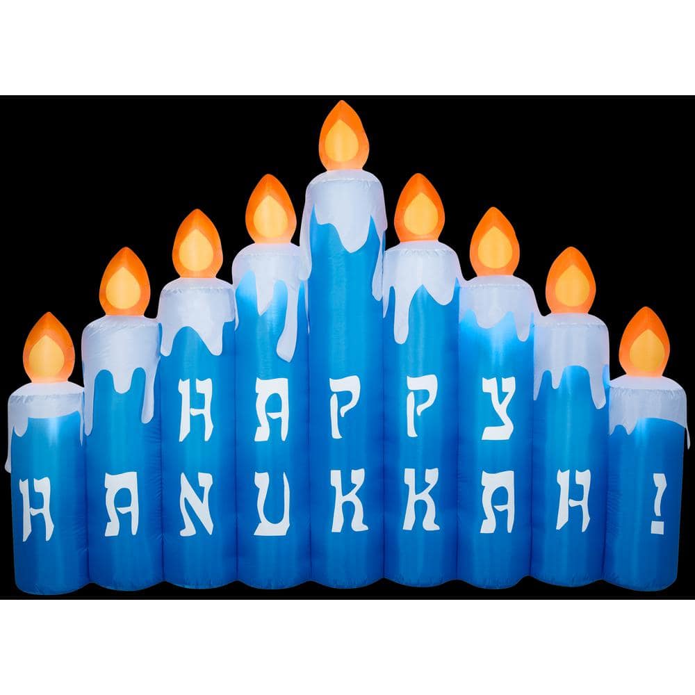 6 ft. H Hanukkah Candles Scene