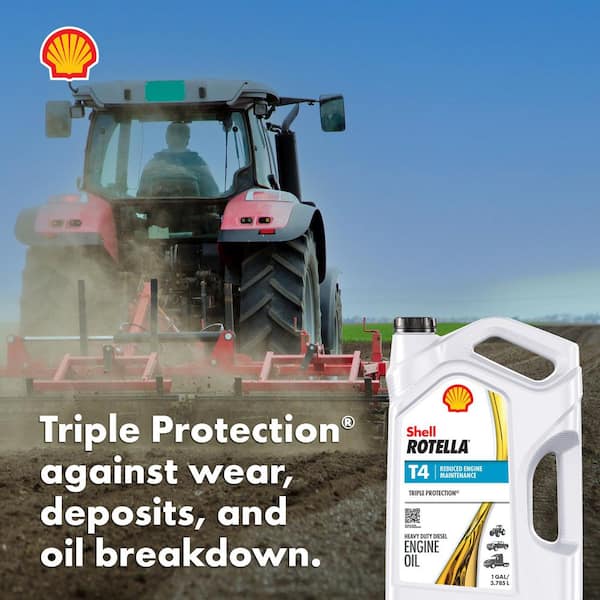 Shell Rotella T4 Triple Protection SAE 15W-40 Diesel Motor Oil 1 