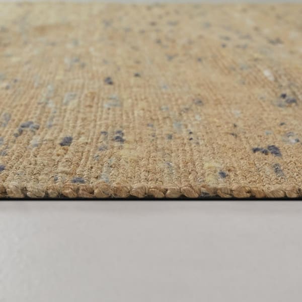 Deahl Tan/Blue 8 ft. x 10 ft. Area Rug