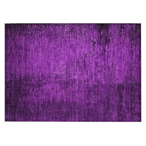 Chantille ACN554 Purple 1 ft. 8 in. x 2 ft. 6 in. Machine Washable Indoor/Outdoor Geometric Area Rug