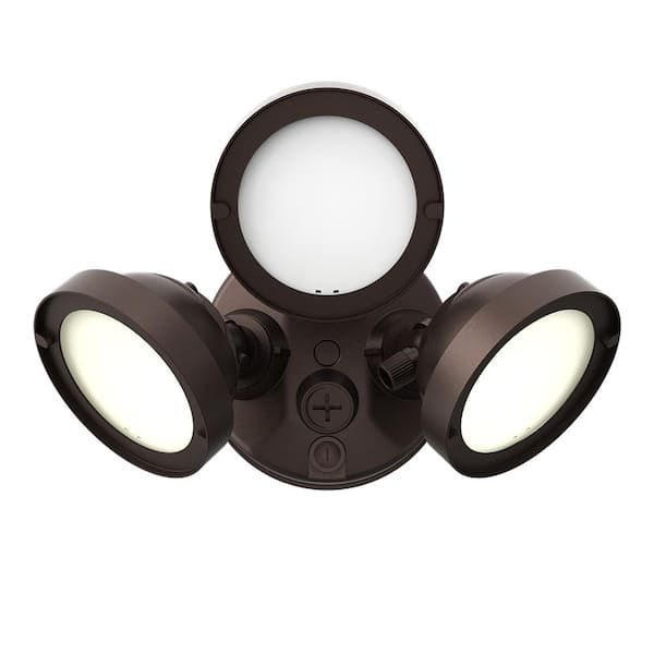 HALO TGS 200-Watt 90° Bronze Outdoor Integrated LED Flood Light