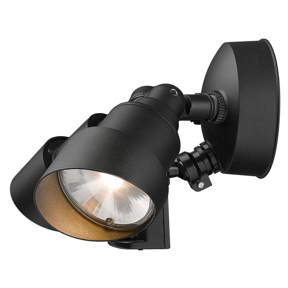 Matte Black Aluminum 24W Integrated LED Security Floodlight