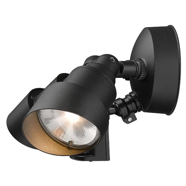 Acclaim Lighting Flood Lights 2-Light Matte Black Motion Activated Outdoor LED Light Fixture
