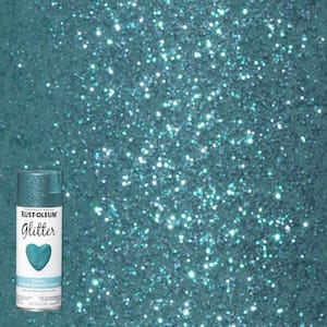 10.25 oz. Turquoise Glitter Spray Paint (6-Pack)