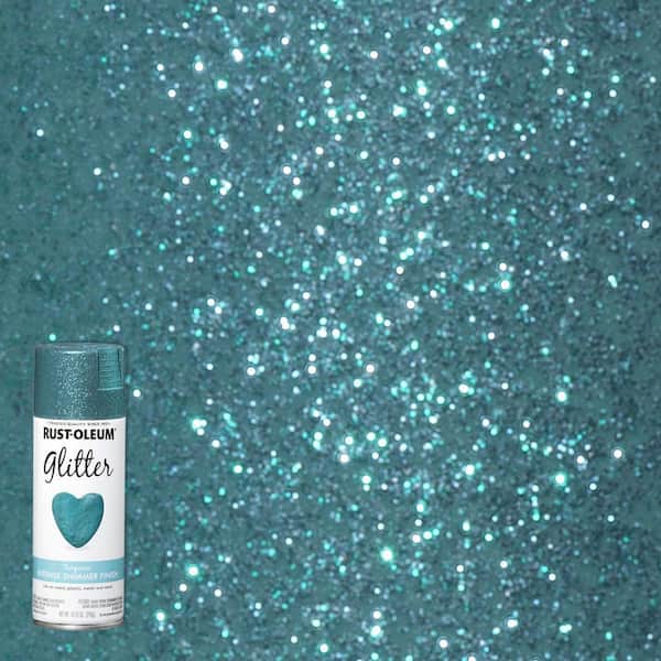 Rust-Oleum Specialty 10.25 oz. Turquoise Glitter Spray Paint (6-pack)