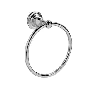 BARREA Wall Mount Towel Ring in Polished Chrome