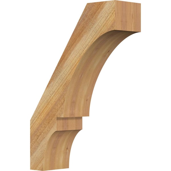 Ekena Millwork 6"W x 18"D x 26"H Balboa Rough Sawn Knee Brace, Western Red Cedar