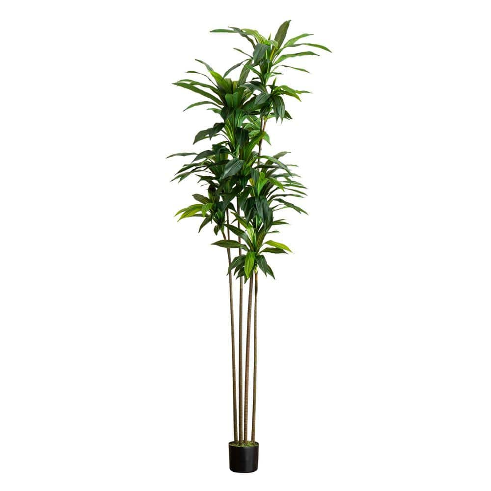 Nearly Natural 8 ft. Artificial Dracaena Tree with Real Touch Leaves ...