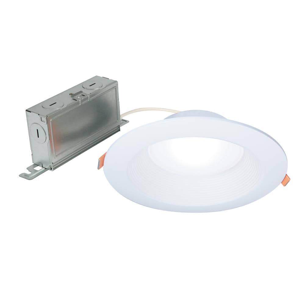 6-Inch White Adjustable LED Downlight for Indoor/Outdoor Use