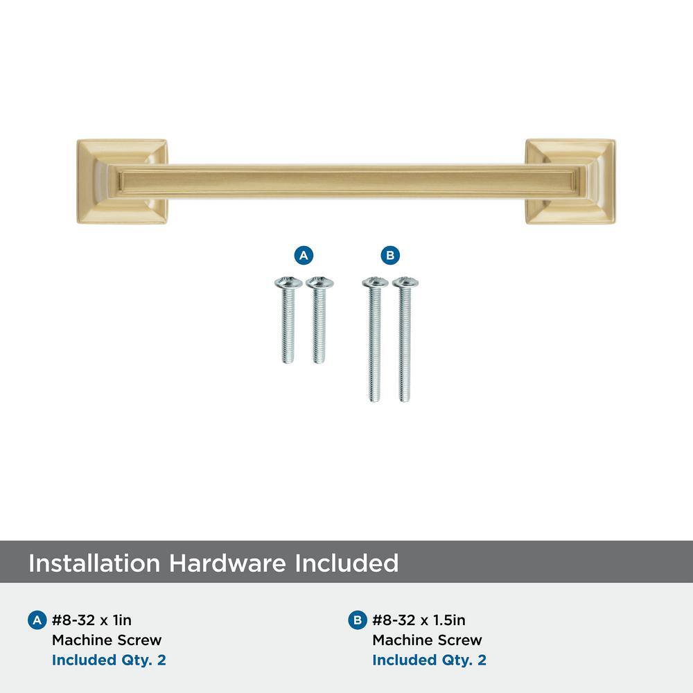 Champagne Bronze 3-3/4" Modern Cabinet Bar Pull