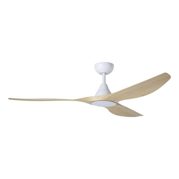 Eglo Surfline 60 in. Indoor White Ceiling Fan with Warm White Integrated LED