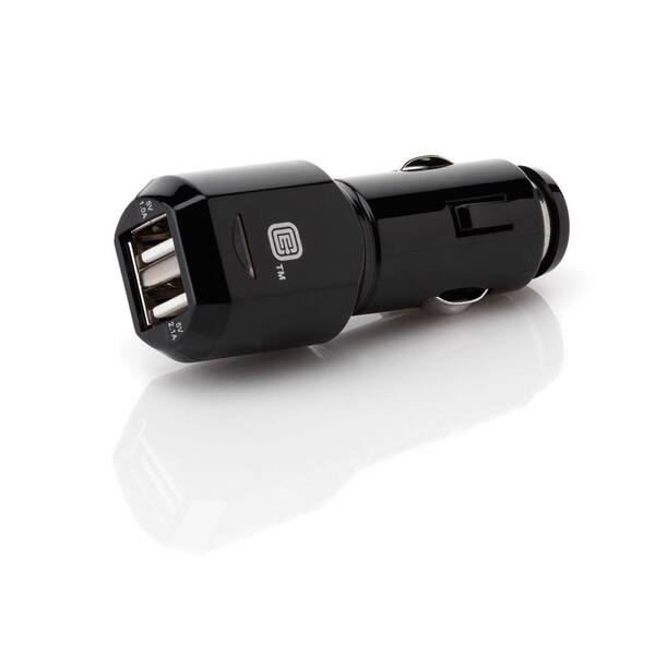 CE TECH Dual-Port 3.1A USB Car Charger - Black