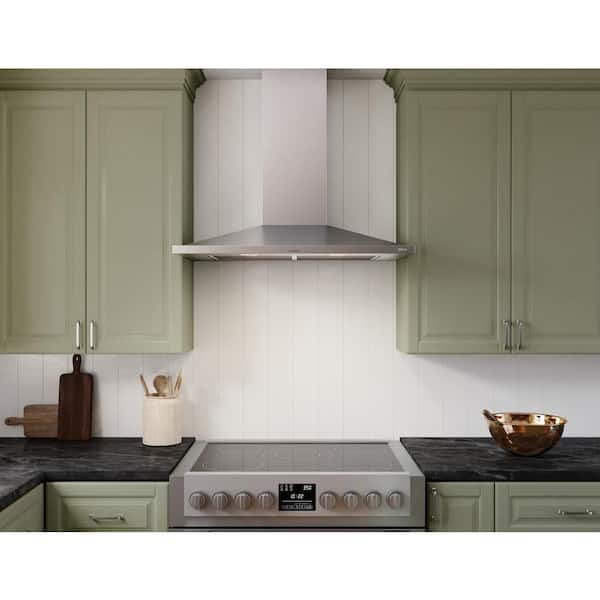Zephyr Anzio 30 in. 600 CFM Wall Mount Range Hood with LED Light in  Stainless Steel ZAN-E30DS - The Home Depot