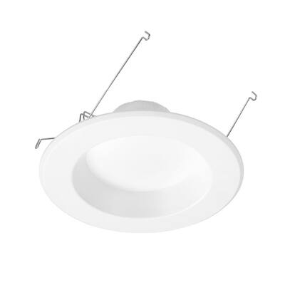 Near-UV 5 in./6 in. 3000k Disinfecting Dimmable Integrated LED Retrofit White Recessed Trim Kit