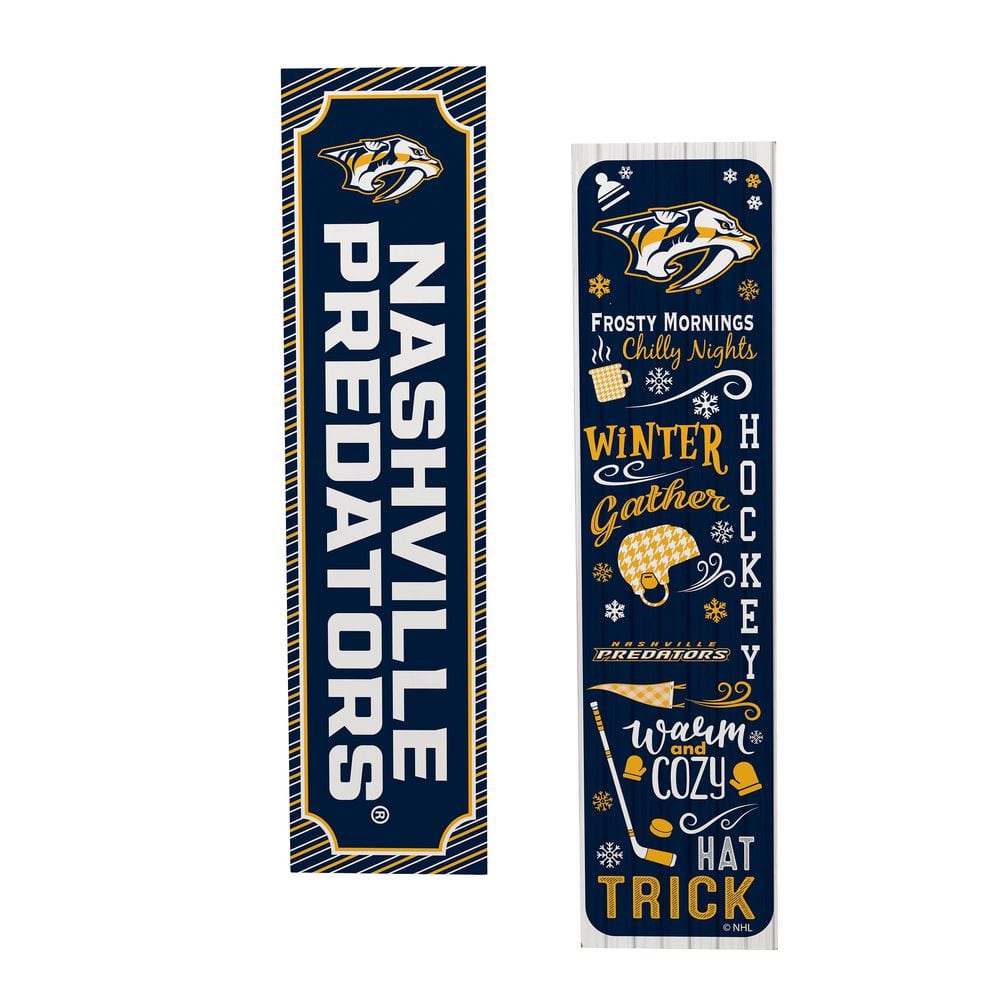 47 in. Double Sided Leaner Porch Sign, Nashville Predators, Winter Seasonal price history on PriceWatchPro