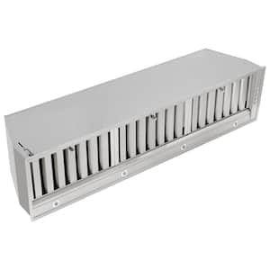 Fascinator 48 in. Stainless Steel Recessed Insert Range Hood with Baffle Filters, 900 CFM Ducted
