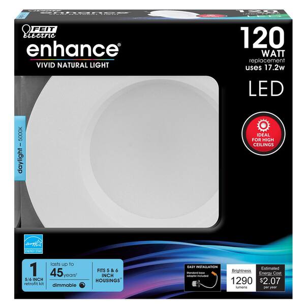 Feit Electric 5/6 in. 1290 Lumens 5000K Daylight Dimmable