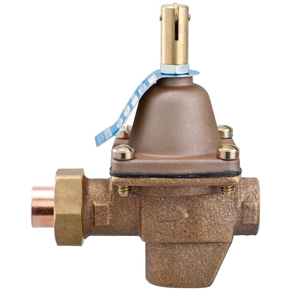 Watts 1/2 in. High Capacity Water Feed Regulator, Union Solder Inlet Connection