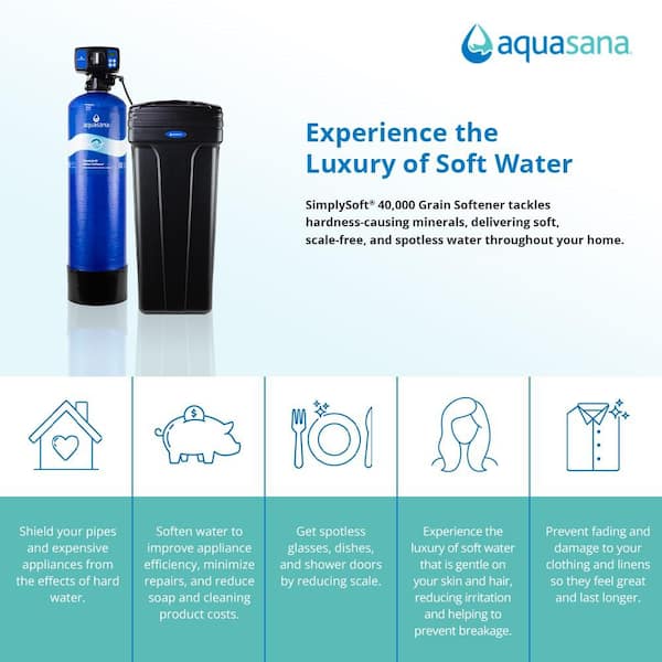 Aquasana Simply Soft 40,000 Grain Whole House Water Softener Aquasana Simply Soft 40,000 Grain Whole House Water Softener