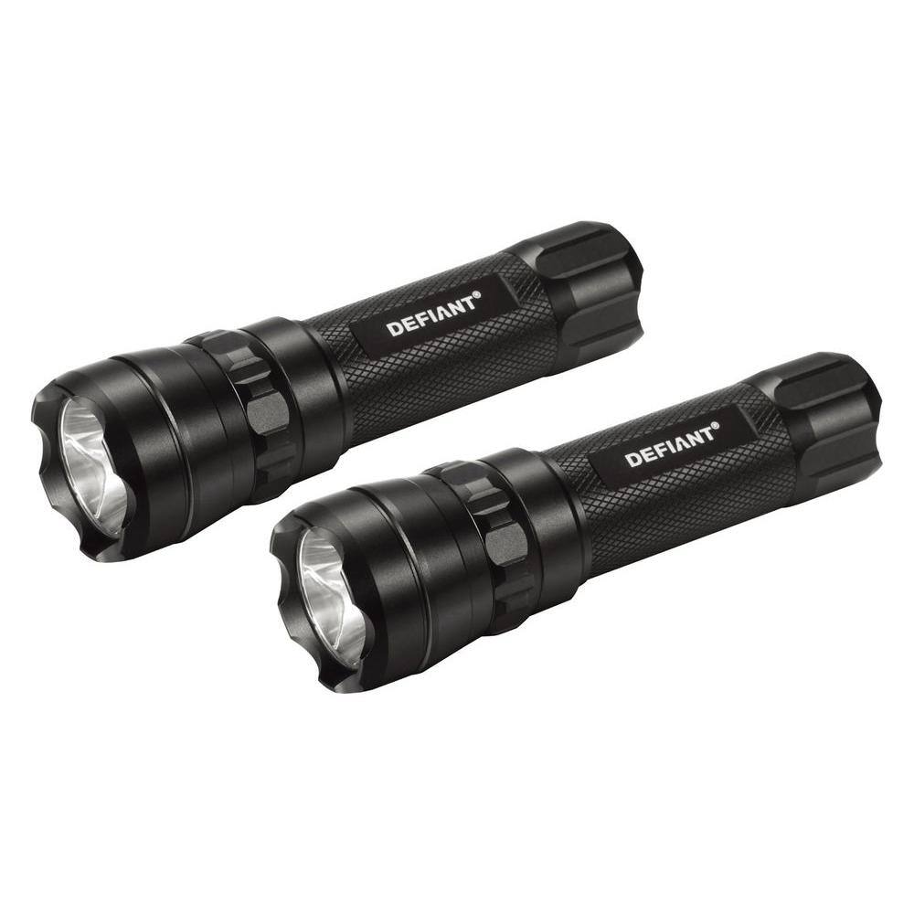Defiant 300 Lumens LED Flashlights (2Pack)HD13Q426 The Home Depot