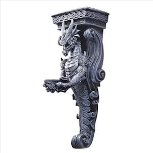 Dragons of Darkmoor Castle Grey Poly-resin Classic Wall Sculpture