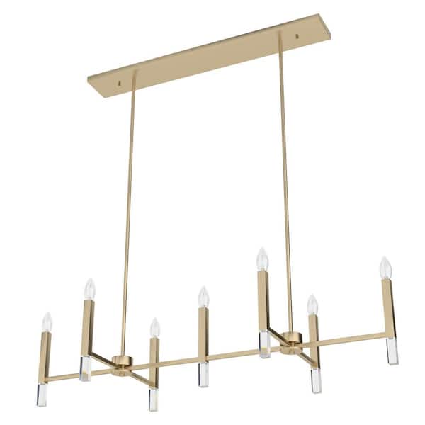 Hunter Sunjai 7-Light Alturas Gold Candlestick Chandelier