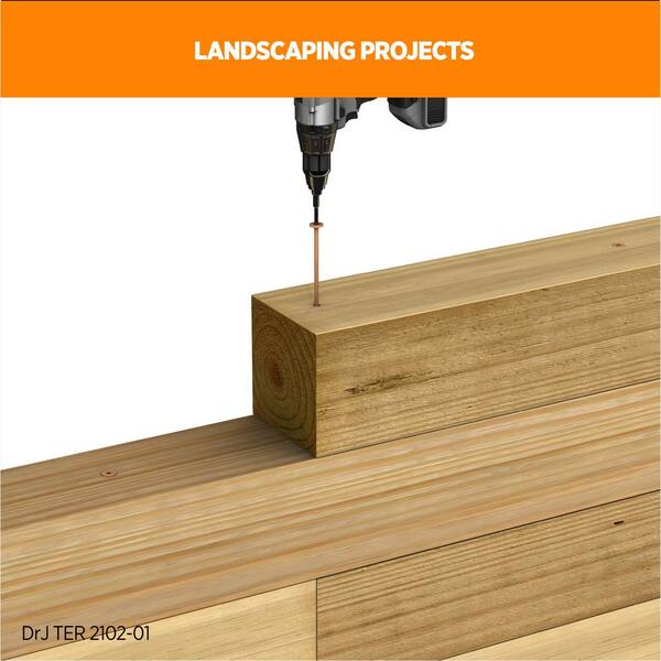 thumbnail image 2 of 14 X 5\" Construction Lag Screw Exterior Coated Torx/Star Drive Heavy Duty Structural Lag Screw Far Superior To Common Lag Screws - Modified Truss Washer Head - 100 Screw Count 2 of 14