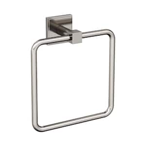 Appoint 7-1/16 in. (179 mm) L Towel Ring in Brushed Nickel