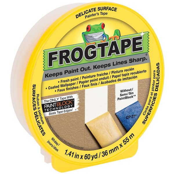 FrogTape Delicate Surface 1.41 in. x 60 yds. Painter's Tape with PaintBlock