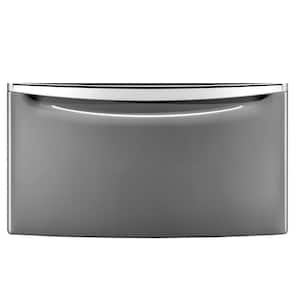 15.5 in. Metallic Slate Pedestal for Front Load Washer and Dryer with Storage