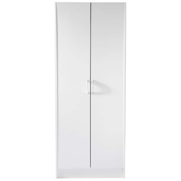 Kitchen Pantry Cabinet 60 in. Tall Food Pantry Storage Cabinet with 3 Shelves(2 Adjustable) Freestanding Storage Cabinet