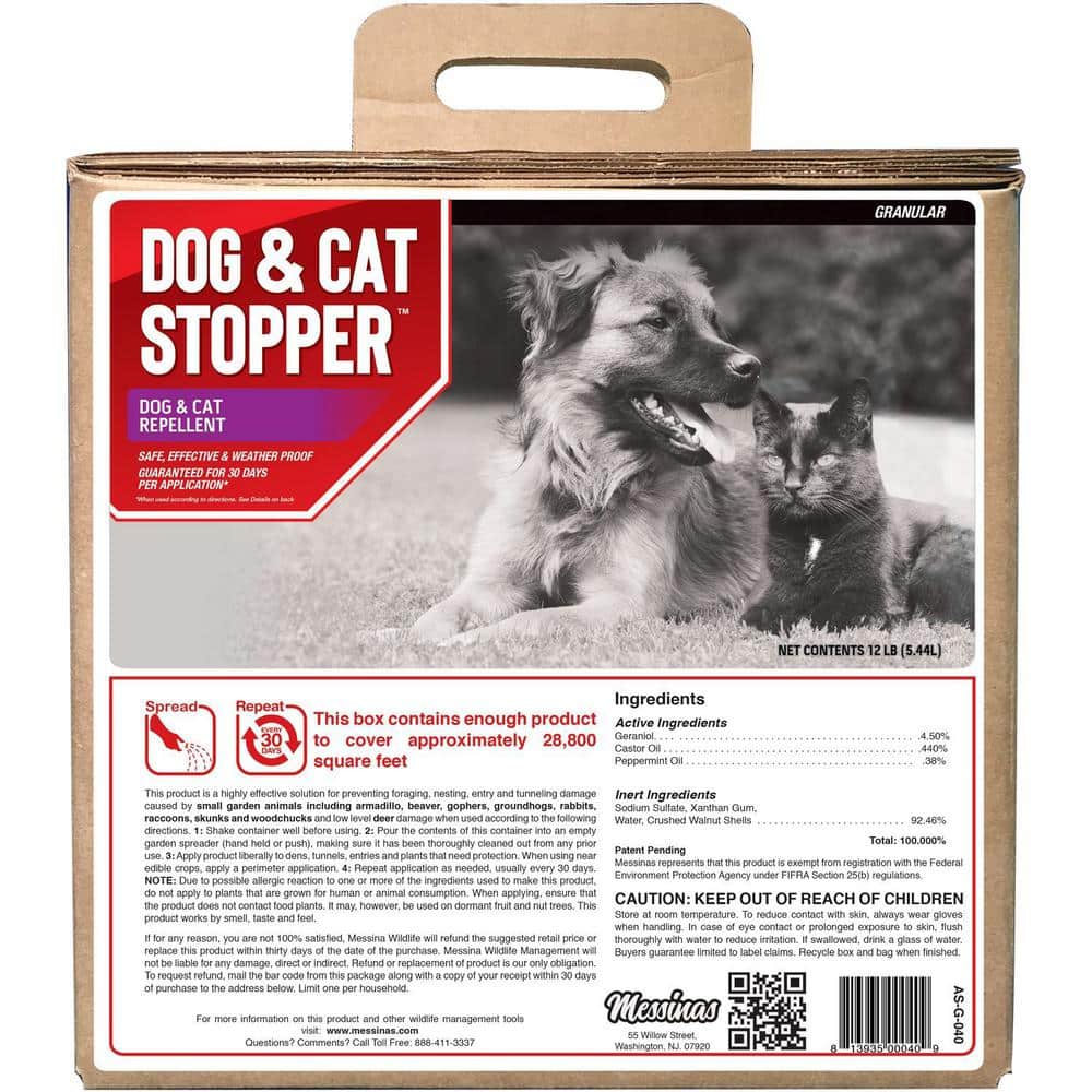 Dog and Cat Stopper Animal Repellent, 40# Ready-to-Use Granular Bulk