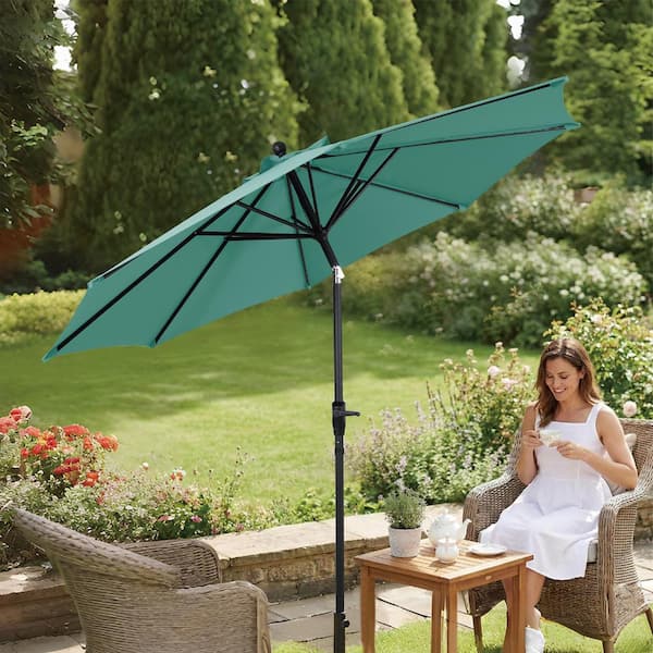 half patio umbrella image Umbrellas 8.2FT,Outdoor Half Patio Wall Rectangular Patio Umbrella Outdoor Umbrella For Table Sun Brella Umbrella 48.2 Ft,Height Adjustable,For Backyard Poolside Garden(Black) : Patio, Lawn & Garden The easy Nature Spring 9Ft Half Patio
